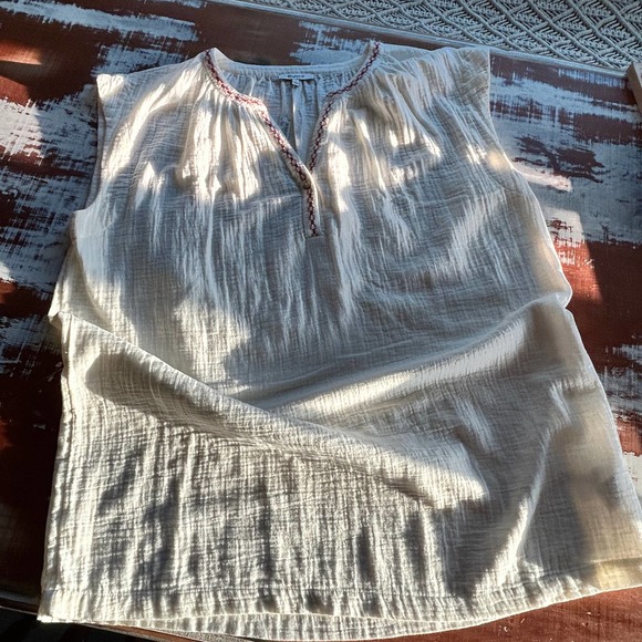 NWT Embroidered Lightestspun Cover-Up Tunic Size Large Swim Summer Dress Rt $80 - Picture 9 of 10